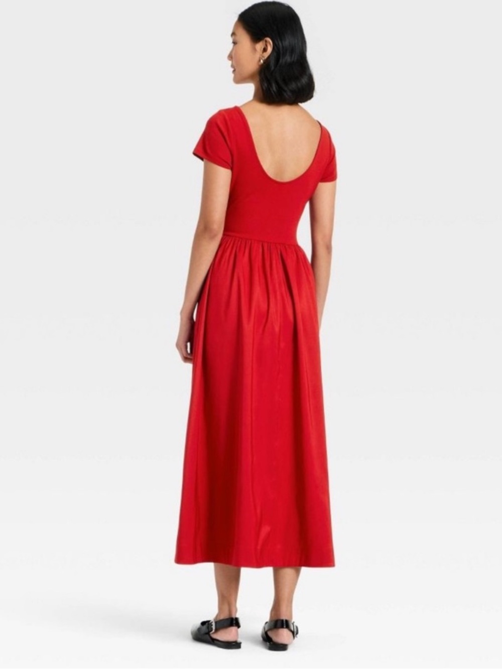 A NEW DAY Backless Knit Short Sleeve Maxi Dress - Picture 8 of 8